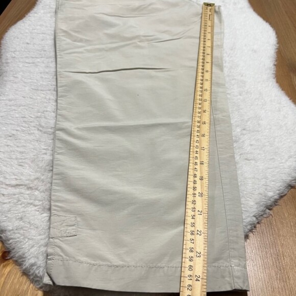 Columbia Womens Khaki Cropped Cargo Pants Hiking Cropped Pants Trousers Sz Large - Picture 12 of 12